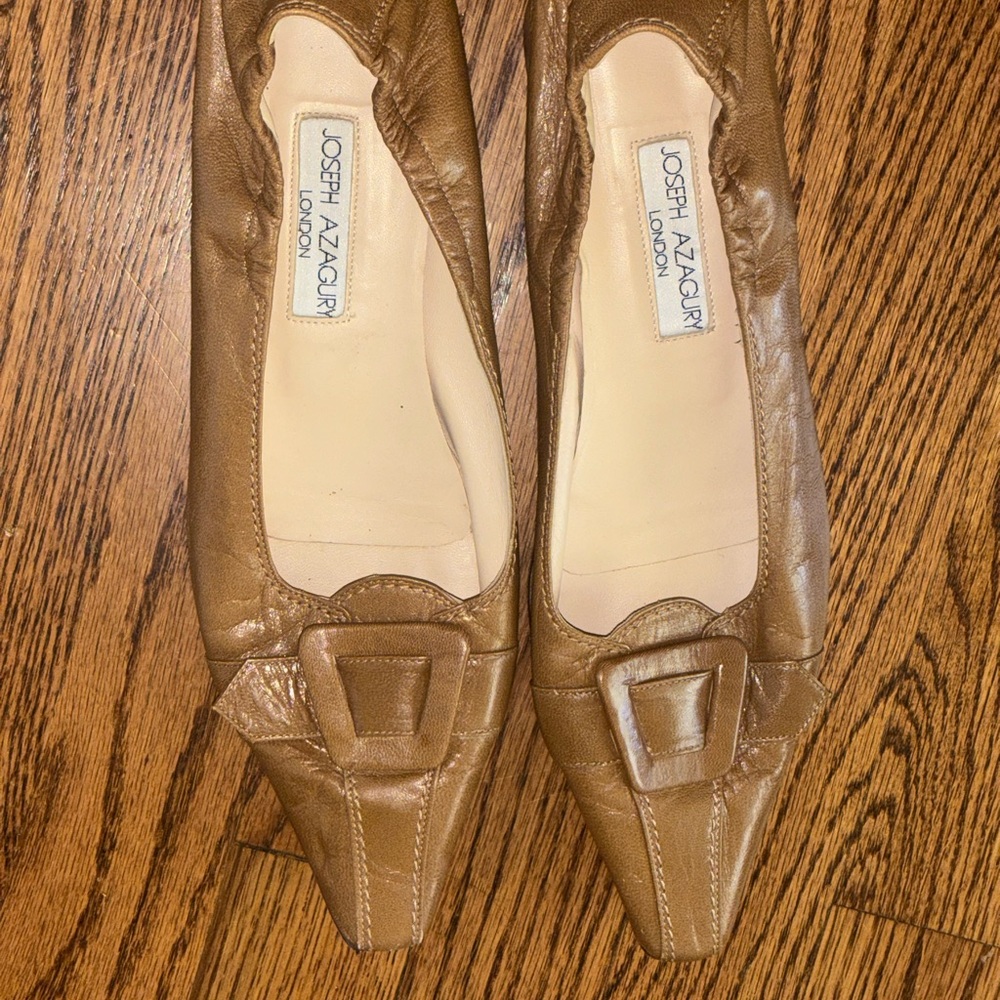 Joseph A Tan Flats Elegant Loafers